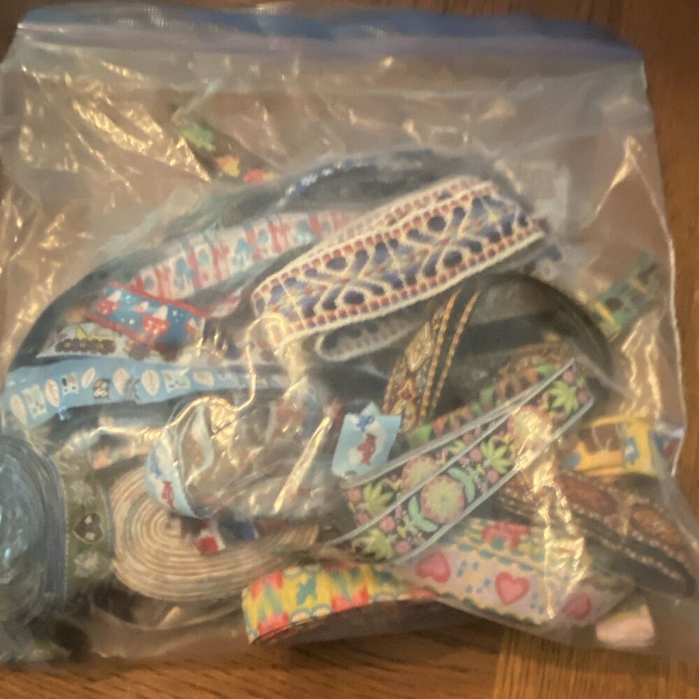 Ribbon Fabric Remnants Various Styles & Lengths